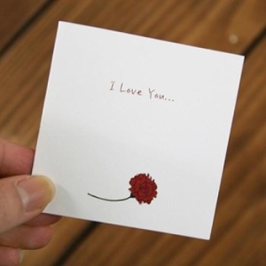 투영 메시지카드 I Love You