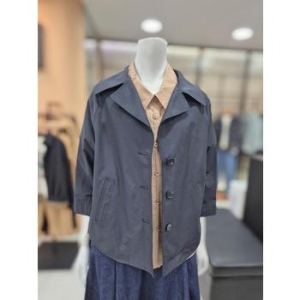 안지크 세이브존06 셔츠형 숏 트렌치코트 AJ2BR5100