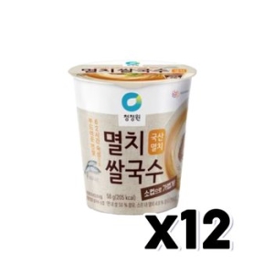 대상 청정원 멸치 쌀국수 58g (12개)_이미지