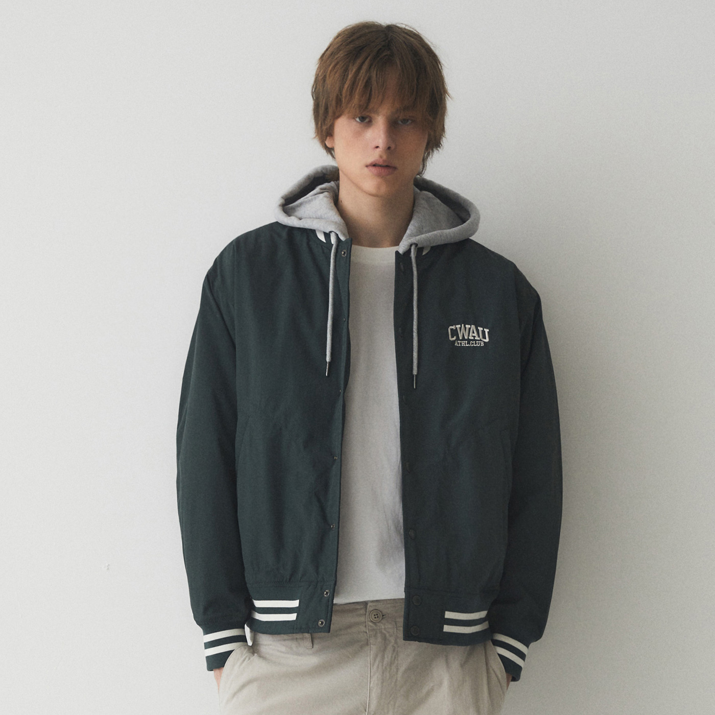 후아유 Hood Varsity Jumper WHJJE4T15U_이미지