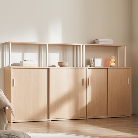 포더홈 플레인 E0 슬라이딩 높은 수납장 1200_이미지