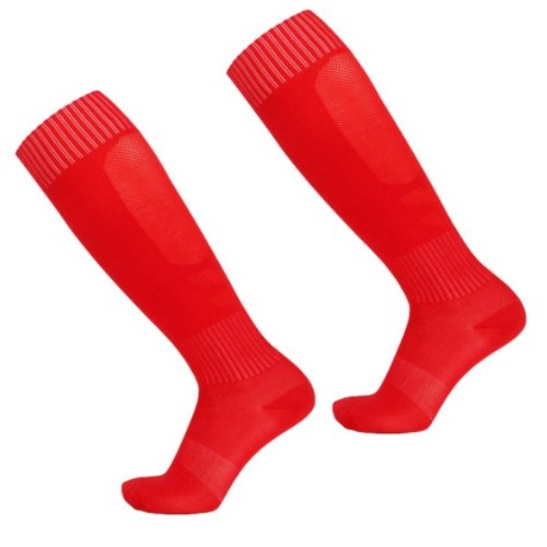 SNF 종아리 배색 편한 축구양말 2세트 (레드)_이미지