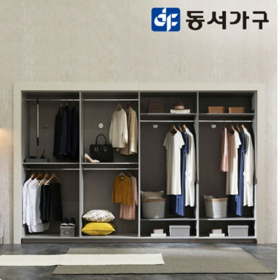 동서가구 유니크 베이직 엠보매트 붙박이장 (10cm)_이미지