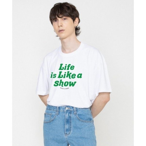 올디너리 ODNR 빅 라이프 스마일 로고 반팔티 화이트 1926856