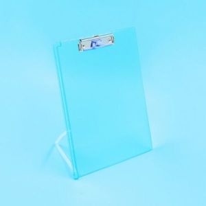 오피스 스탠딩 투명 클립보드 청색 문화산업 F915N-72