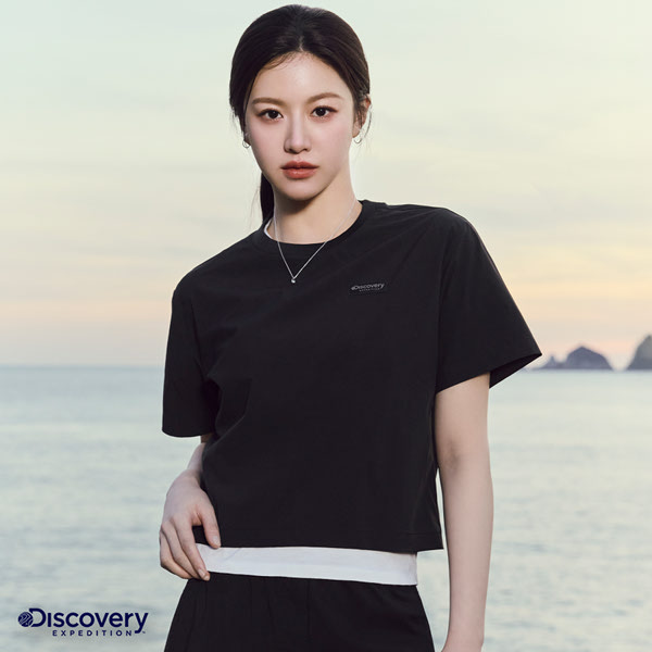 디스커버리 익스페디션 프레시벤트 우븐 반팔티셔츠 DWRS9A053-IVD_이미지