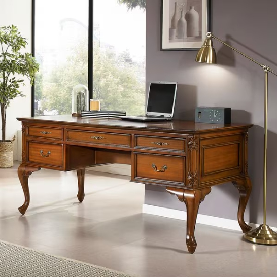 벤티스가구 슬로 슬로 마호가니 원목 책상