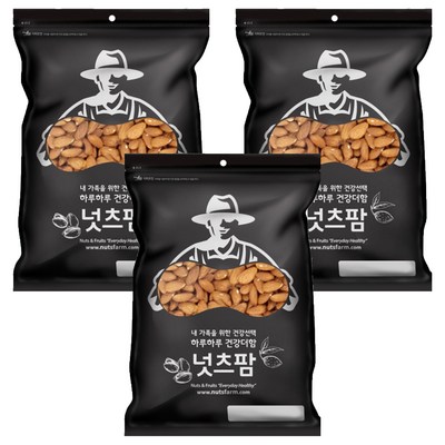 넛츠팜 생 아몬드 800g (3개)_이미지