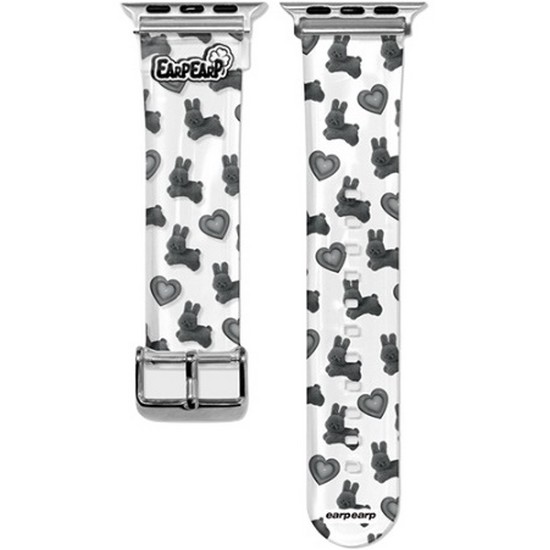 어프어프 애플워치 스트랩 HOPPING BLACK POPO (38mm/40mm/41mm)