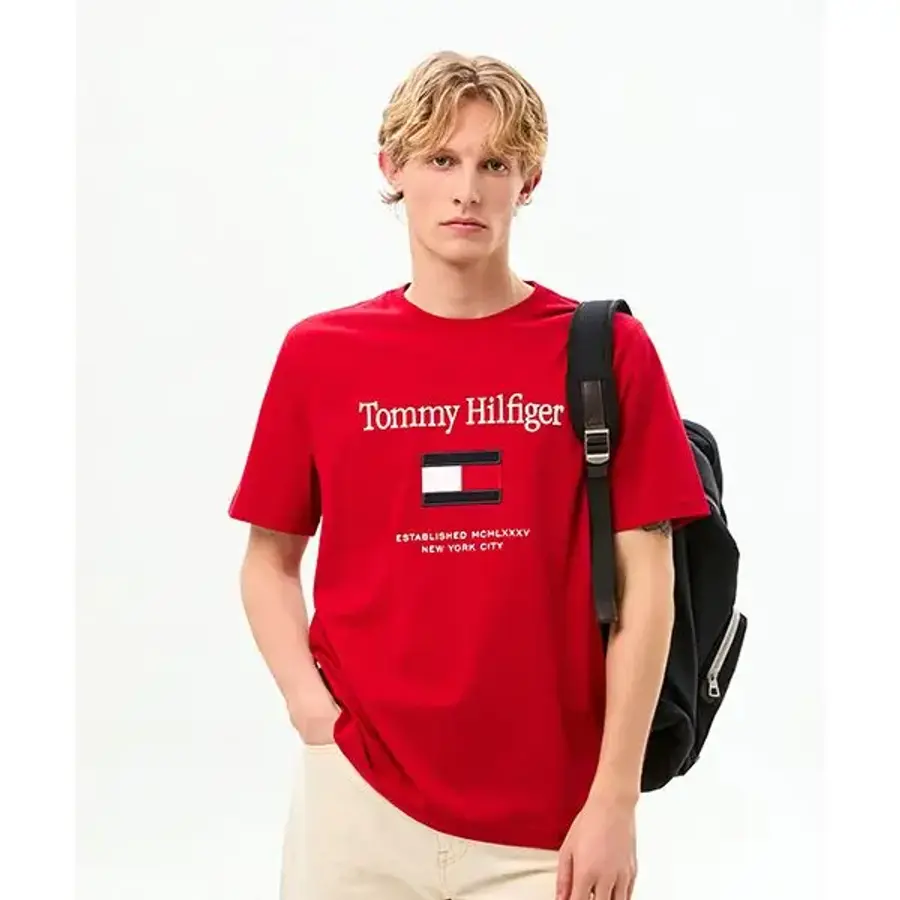  타미힐피거 TOMMY HILFIGER 플래그 엠브로 티셔츠 T12G0TPO300MT1XLD 366815