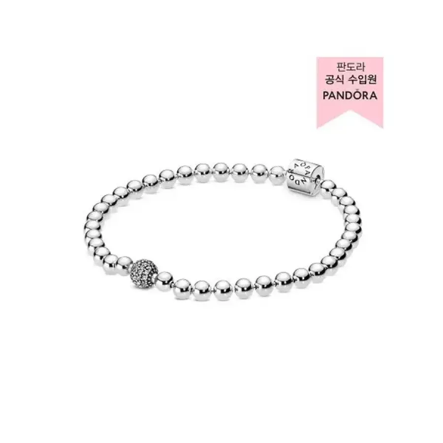 판도라 비드 앤 페이브 팔찌_598342CZ