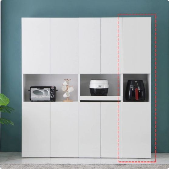 힐링가구 볼리아 비스포크 틈새수납장 400