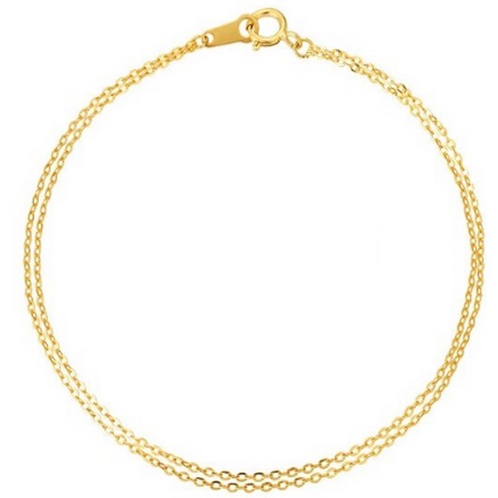 골드앤 18K 베이직 두줄 팔찌_이미지