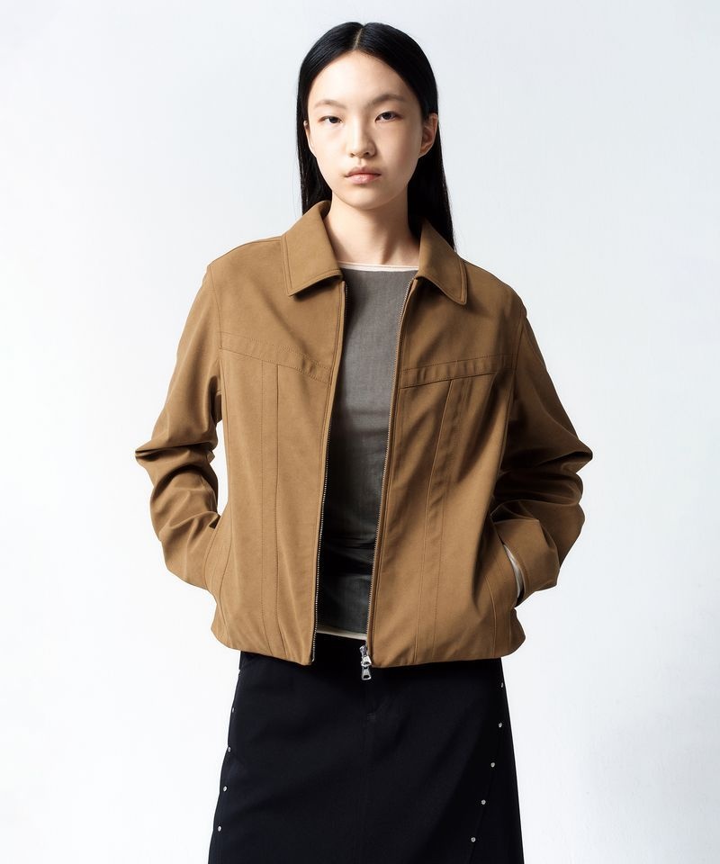 ltgt INSILENCE WOMEN 포우 스웨이드 자켓 CAMEL IW2F2JK13CA 300770