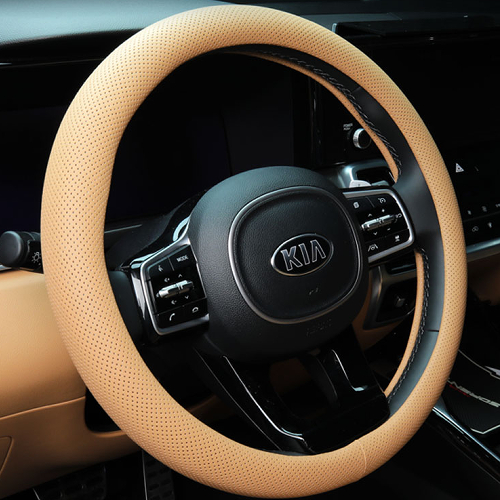 메이튼 순정형 자동차 가죽 타공 핸들커버이미지입니다. 누르면 해당 게시물로 새창이동합니다.