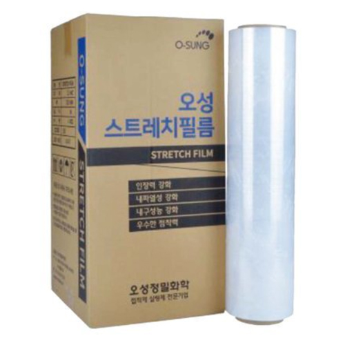 오성정밀화학  공업용 스트레치 필름 20mic 500mm x 350m (4롤)