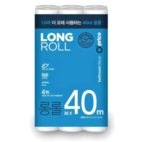 오프라이스 롱롤 40m (30롤) (2팩)_이미지