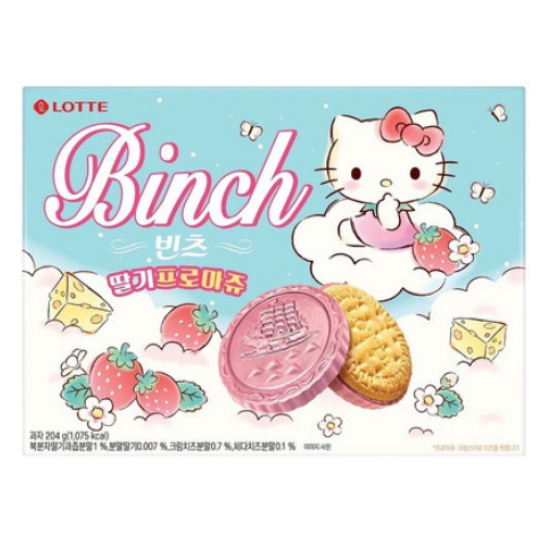 롯데웰푸드 산리오 한정판 빈츠 딸기 프로마쥬 204g (5개)_이미지