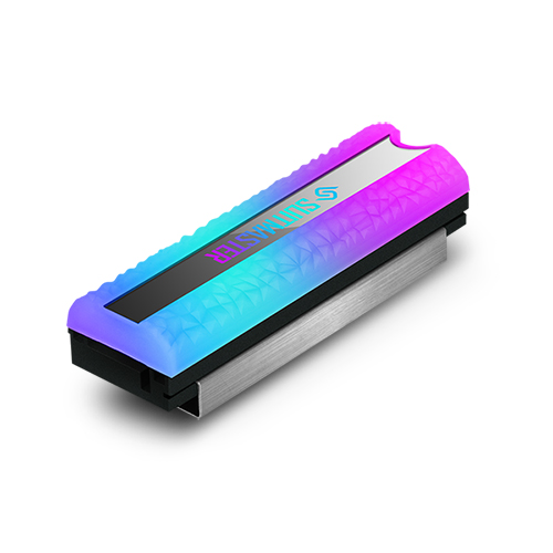 앱코 SUITMASTER 크리스탈 M.2 SSD 방열판 AUTO RGB
