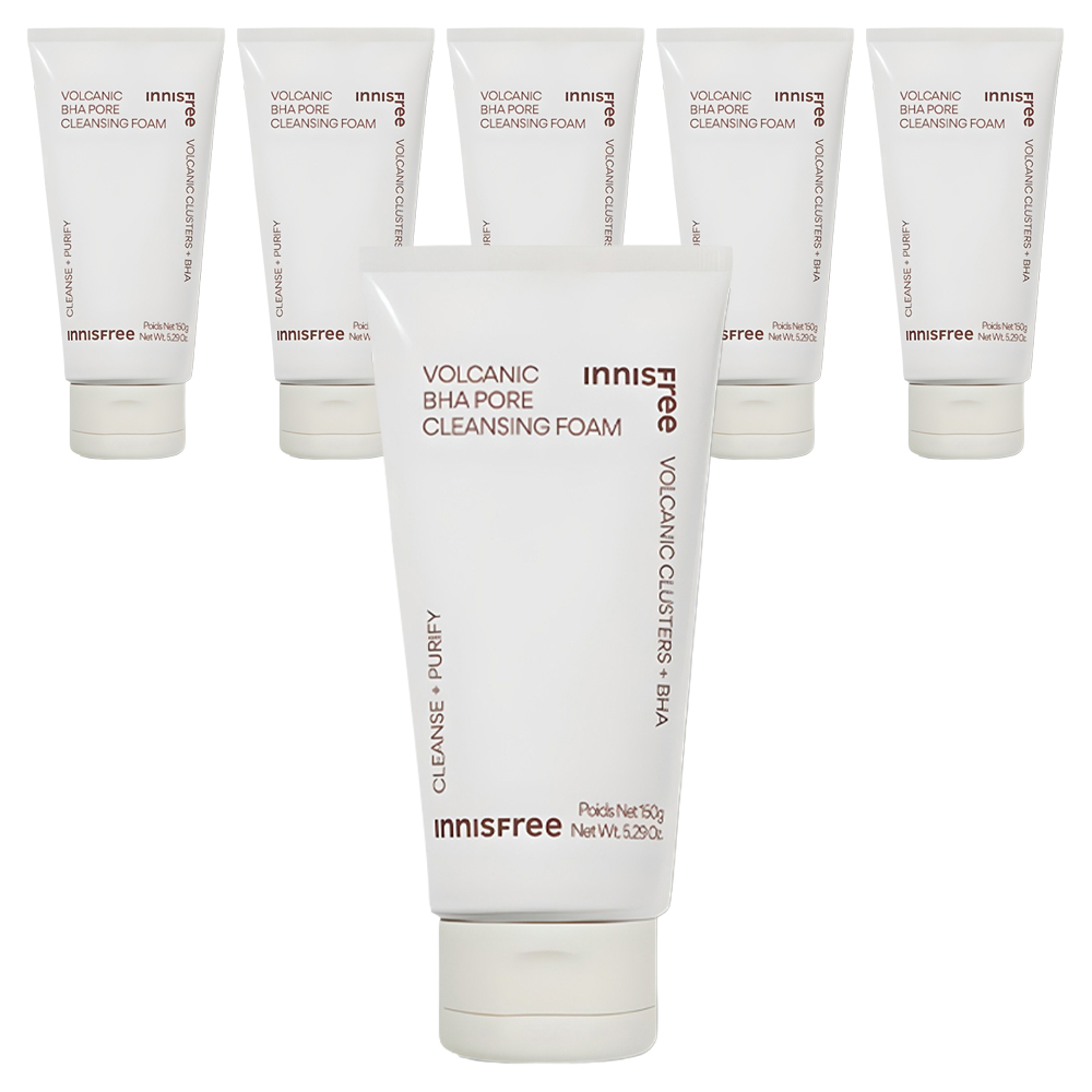 아모레퍼시픽 이니스프리 화산송이 모공 BHA 클렌징 폼 150g (6개)
