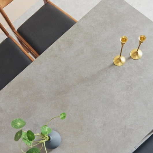 우아미가구 소넬라 세라믹 원목 식탁 1200 (의자4개)_이미지