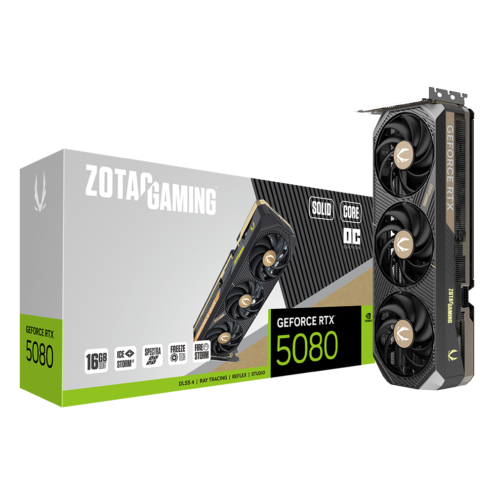 ZOTAC GAMING 지포스 RTX 5080 SOLID CORE OC D7 16GB_이미지