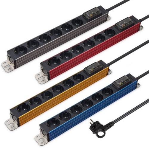 현대일렉트릭 서버탭 6구 16A 알루미늄 고용량 멀티탭 (3m)_이미지