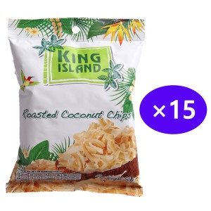 GFresh 킹아일랜드 구운 오리지널 코코넛칩 50g 15봉-코코넛함량 94.97_이미지