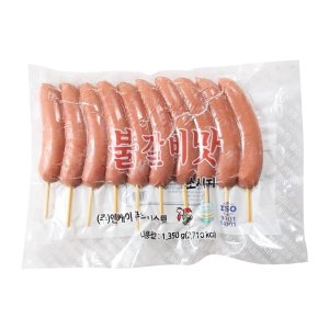 갈비 소시지 1.35kg 10개 소시지 냉동 수제소시지