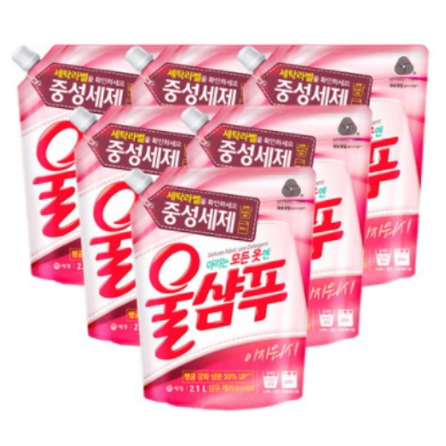 이지워시 세탁세제 리필 2.1L 12개