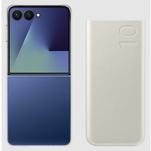 삼성전자 갤럭시Z 플립7 클리어 케이스+PD 25W 배터리팩 10000mAh_이미지