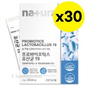 내츄럴플러스 프로바이오틱스 유산균 19 2g 30포 (30개)_이미지
