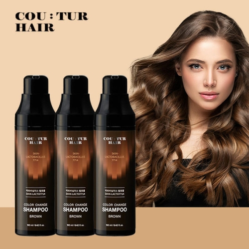 꾸띄르헤어 시즌4 스킨락토7714 샴푸 진갈색 190ml (3개)_이미지