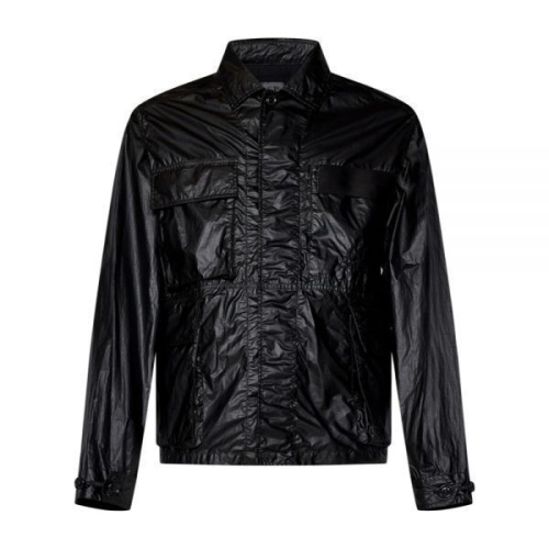 CP COMPANY CS II Logo Overshirt 18CMOS080A 110030G 999 Cs 로고 오버셔츠
