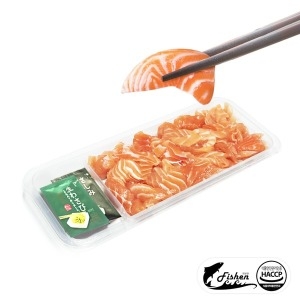 피쉬앤 막썰어 바로먹는 연어회 250g (1개)