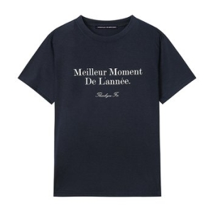 미니멈 에브리데이 에브리데이 레터링 라운드넥 반팔 티셔츠 EB2LW006D