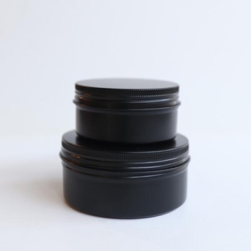 갓샵 갓샵 원형 틴케이스 블랙 150ml 8.3x3.8cm 철제 알루미늄