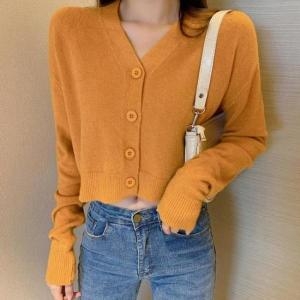 셀러허브 라일리여성의류 Rly 크롭 여성가디건 세미 크롭가디건 HH-B62 S42570074_이미지