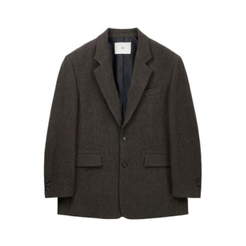 LF TNGT Oversize Wool Check Jacket Brown TNJA6E106W2