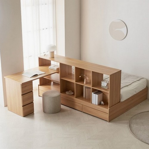 파로마 미뇽 책상 책장선반 파티션 수납침대 SS