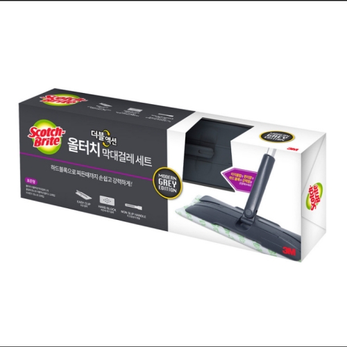 3M 스카치브라이트 더블액션 청소걸레세트 핸들청소포44매 코스트코_이미지