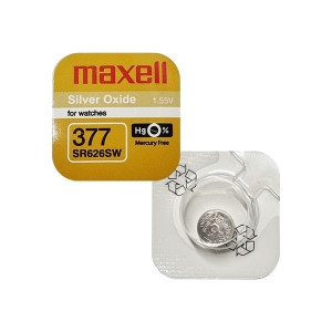 맥셀 건전지 377 SR626SW 1개 무수은 건전지 시계용