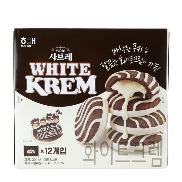 사브레 화이트크렘 204g