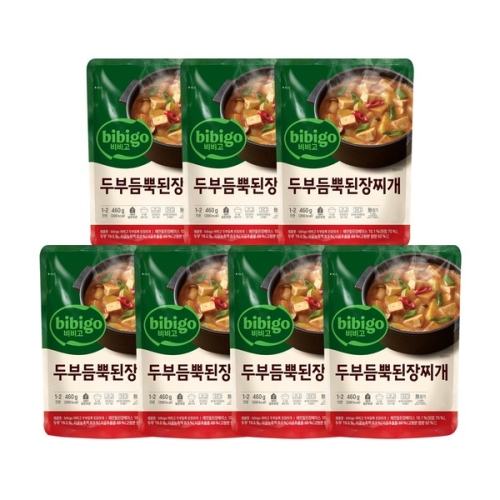 CJ제일제당 비비고 두부듬뿍 된장찌개 460g (7개)_이미지