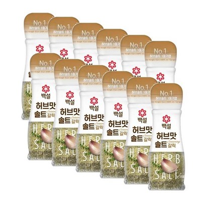 CJ제일제당 백설 허브맛 솔트 갈릭 50g (12개)