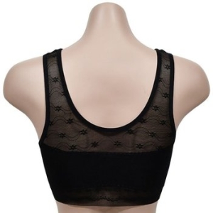 럭센스 B컵 청량한 패턴 플라워 노와이어 매쉬 WD80011