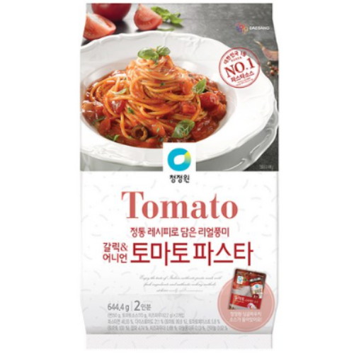 대상 청정원 갈릭 앤 어니언 토마토 파스타 2인분 644.4g (3개)