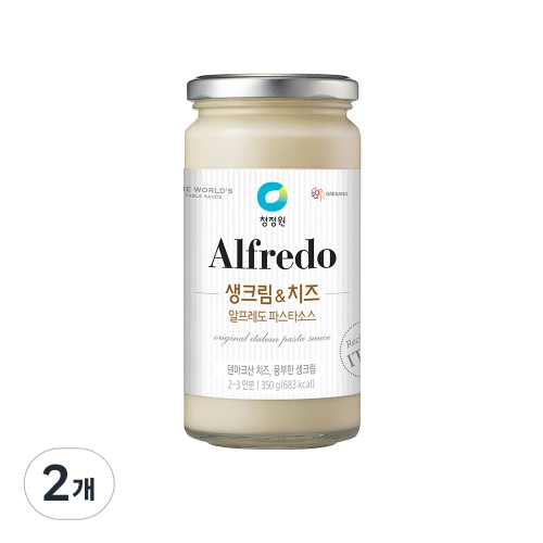 청정원 알프레도 생크림치즈 파스타소스 350g 2개