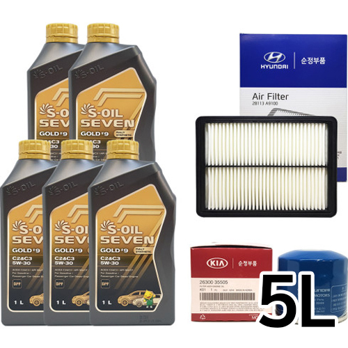 에쓰오일  세븐골드 5W30 + 순정필터 싼타페TM 가솔린터보