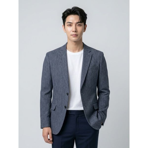 BY 멜란지 폴리스판 셋업 자켓-M5KC2210961A